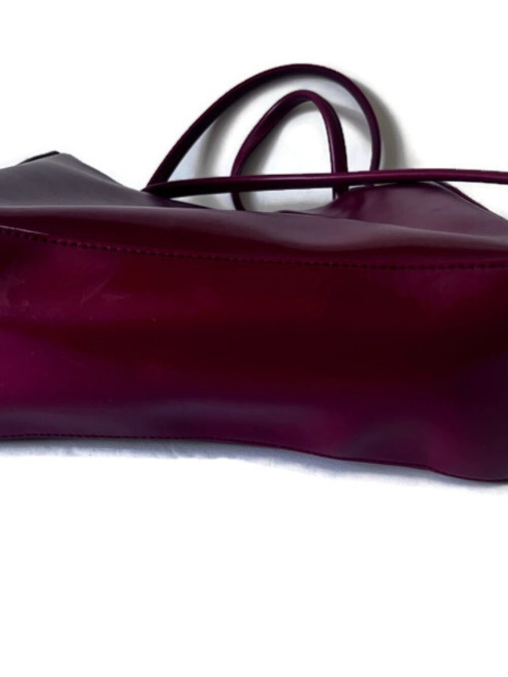 Estee Lauder Red Leather Shoulder Bag - Picture 6 of 9